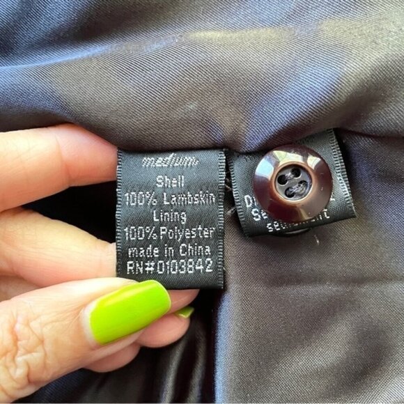 Corpus Black Lambskin Quilted Leather Jacket - S - Picture 8 of 12